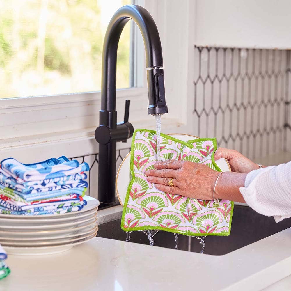 PINK PAPAVER Dish Cloths, Set of 3