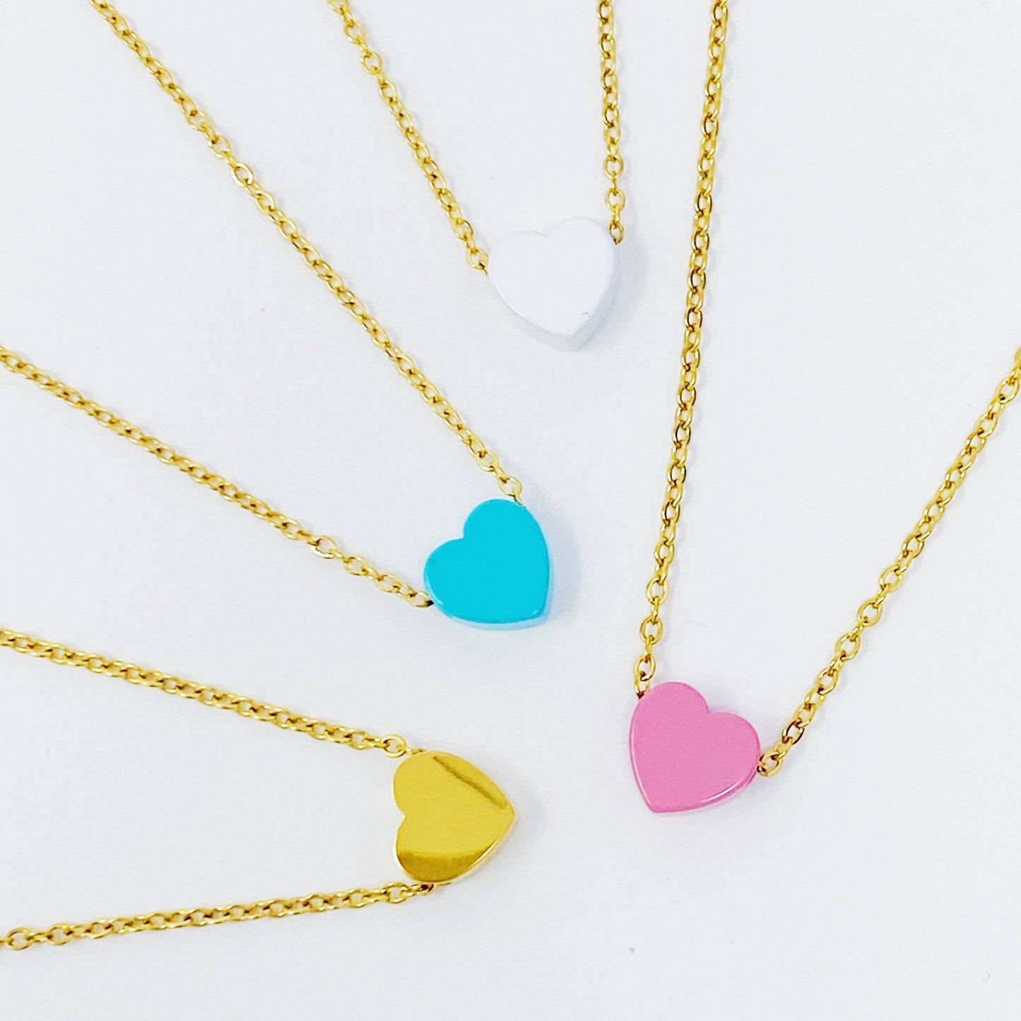 So Very Loved Heart Necklace: Gold